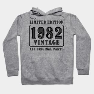 All original parts vintage 1982 limited edition birthday Hoodie